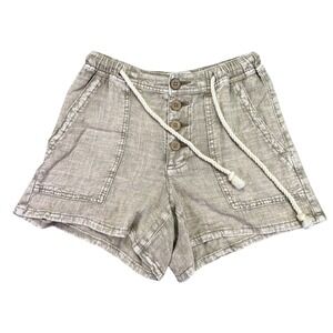 Buckle BKE Shorts Women's Size XS Pockets Drawstring Cream Button Fly Preppy